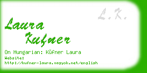 laura kufner business card